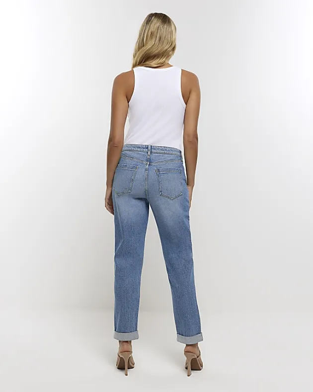 River Island mid rise relaxed straight jeans< Jeans