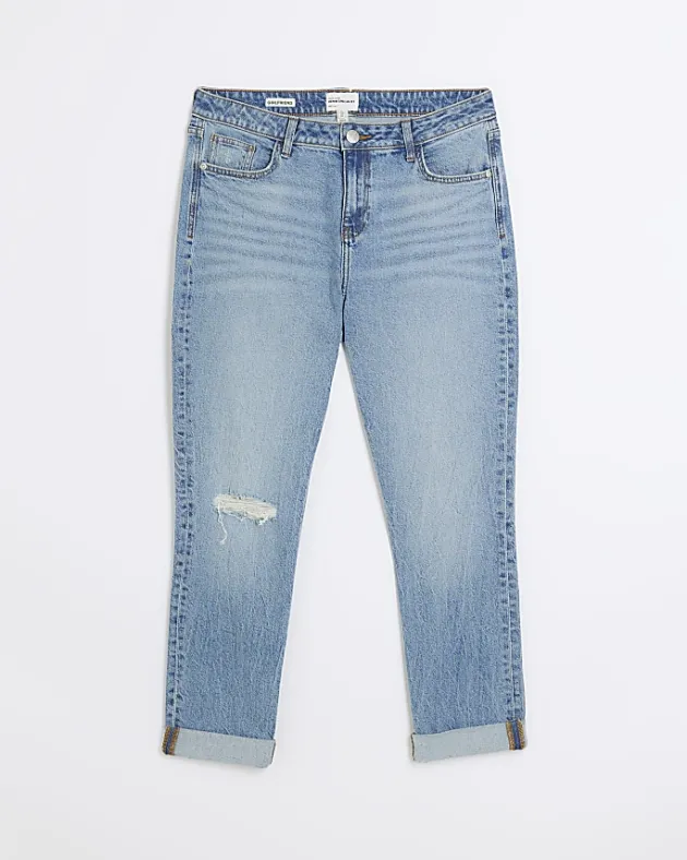 River Island mid rise relaxed straight jeans< Jeans