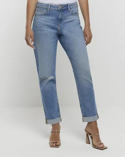 River Island mid rise relaxed straight jeans< Jeans