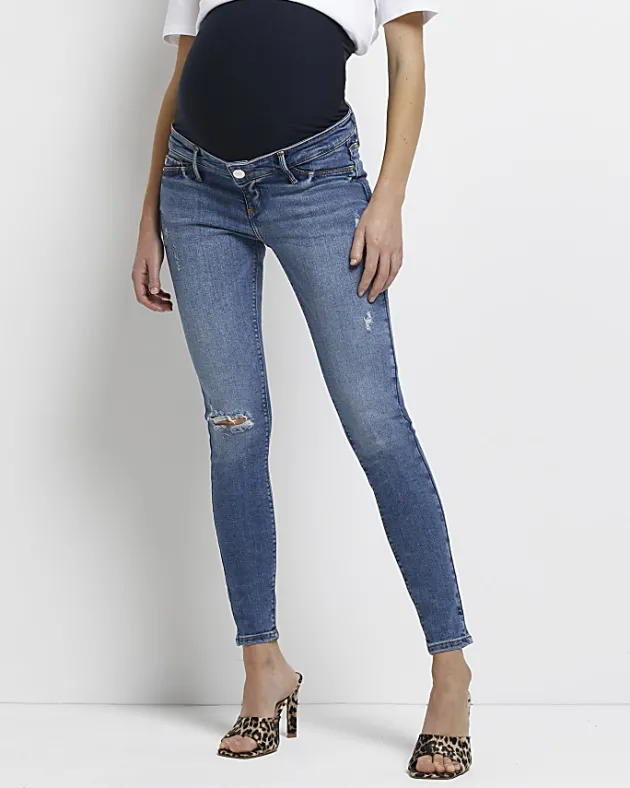 River Island Molly mid rise maternity skinny jeans< Maternity