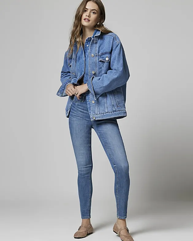 River Island molly mid rise super skinny fit jeans< Jeans