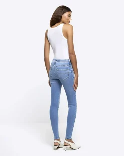 River Island molly ripped bum sculpt jeggings< Jeans