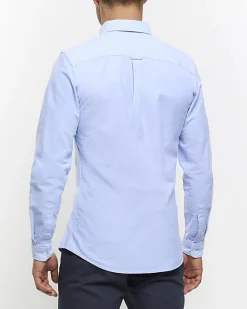 River Island Muscle Fit Oxford Smart Shirt< Shirts