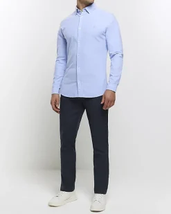 River Island Muscle Fit Oxford Smart Shirt< Shirts