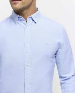 River Island Muscle Fit Oxford Smart Shirt< Shirts