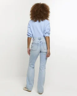 River Island patch stove pipe straight jeans< Jeans