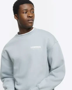 River Island regular fit graphic sweatshirt< Hoodies & Sweatshirts