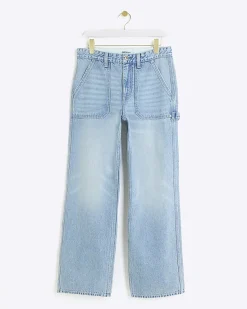River Island relaxed straight cargo jeans< Jeans