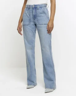 River Island relaxed straight cargo jeans< Jeans