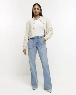 River Island relaxed straight cargo jeans< Jeans