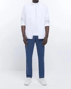 River Island slim fit casual chino trousers< Trousers
