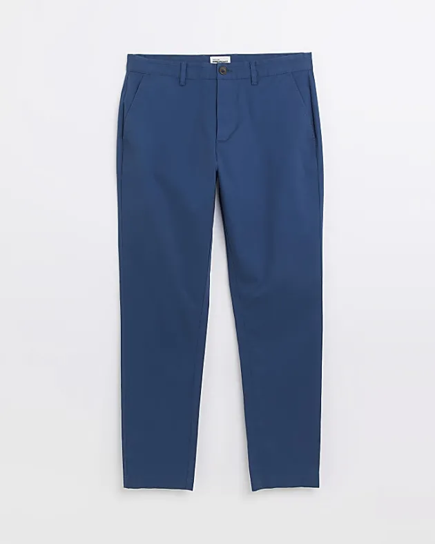 River Island slim fit casual chino trousers< Trousers
