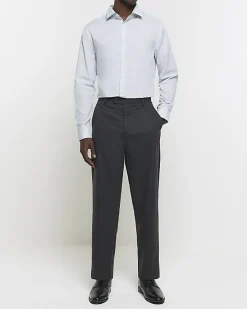 River Island slim fit long sleeve smart shirt< Shirts