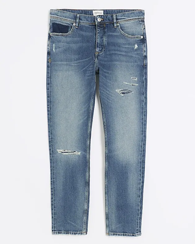 River Island Slim Fit Ripped Jeans< Jeans