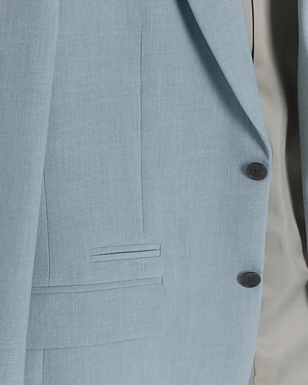 River Island slim fit textured suit jacket< Suits