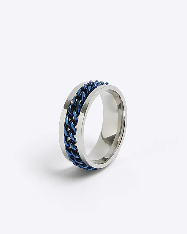 River Island stainless steel chain ring< Jewellery & Watches