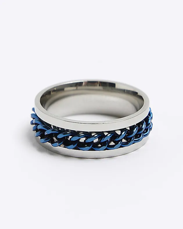 River Island stainless steel chain ring< Jewellery & Watches