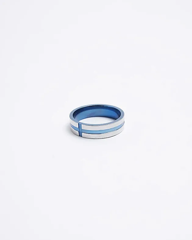 River Island stainless steel cross ring< Jewellery & Watches
