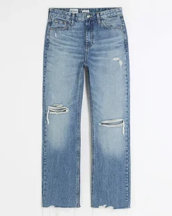 River Island stove pipe straight ripped jeans< Jeans