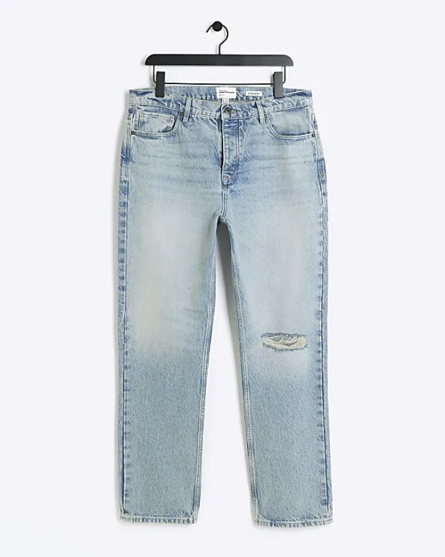 River Island straight fit ripped jeans< Jeans