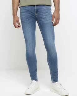 River Island super skinny spray on washed jeans< Jeans
