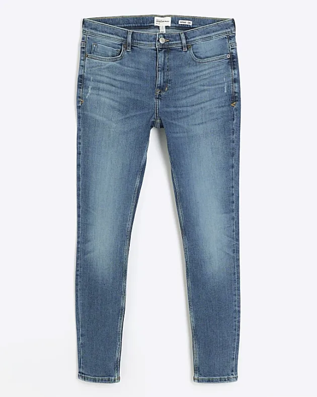 River Island super skinny spray on washed jeans< Jeans