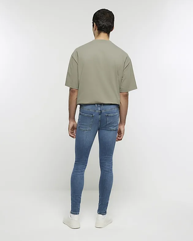 River Island super skinny spray on washed jeans< Jeans