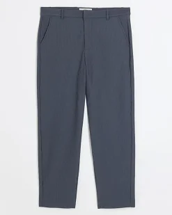 River Island tapered fit plisse smart trousers< Trousers