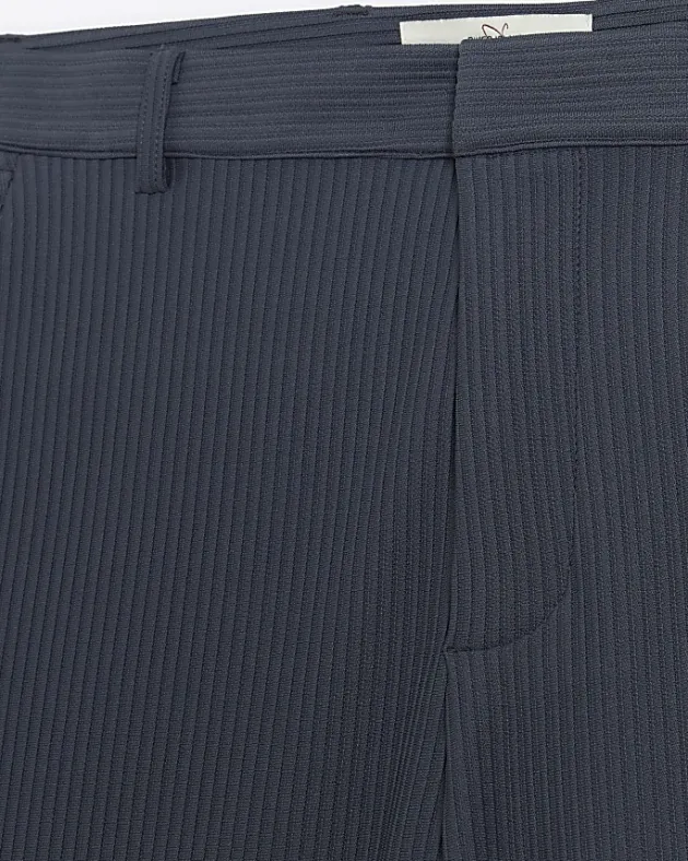 River Island tapered fit plisse smart trousers< Trousers