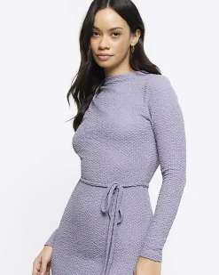 River Island textured belted bodycon midi dress< Dresses