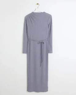 River Island textured belted bodycon midi dress< Dresses
