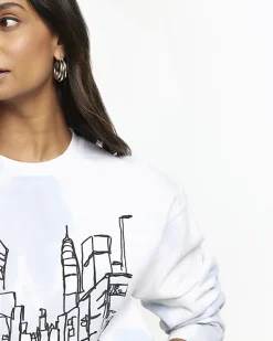 River Island tie dye graphic sweatshirt< Loungewear