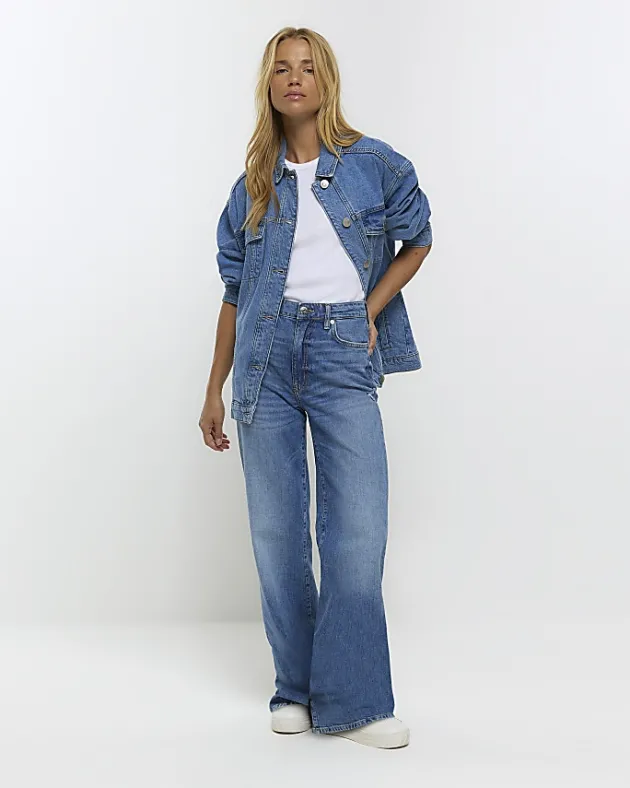 River Island trucker denim jacket< Coats & Jackets