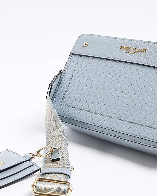 River Island weave boxy cross body bag< Bags, Purses & Luggage