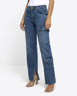 River Island wide leg cargo jeans< Jeans