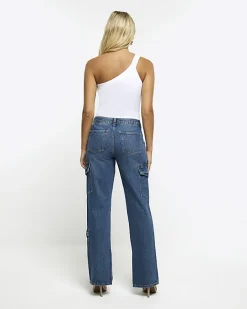River Island wide leg cargo jeans< Jeans