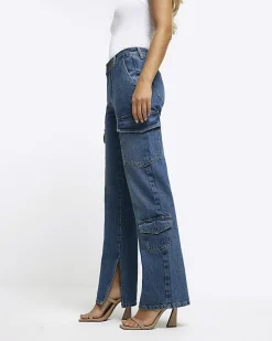 River Island wide leg cargo jeans< Jeans