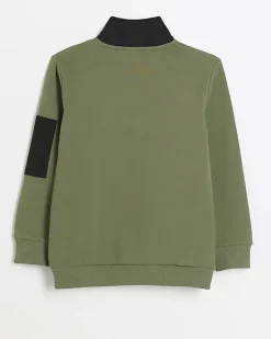 River Island Boys colour block funnel sweatshirt< Hoodies & Sweatshirts