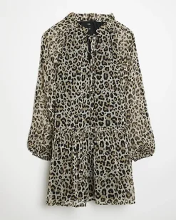 River Island animal print smock mini dress< Dresses
