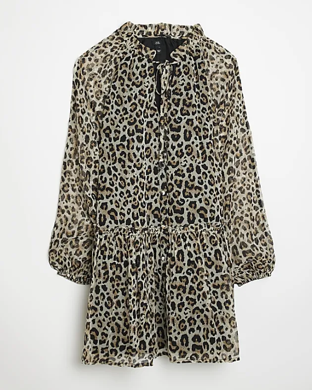 River Island animal print smock mini dress< Dresses