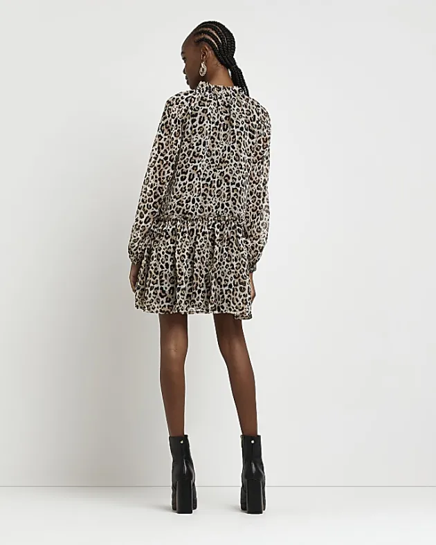 River Island animal print smock mini dress< Dresses