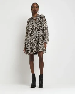 River Island animal print smock mini dress< Dresses