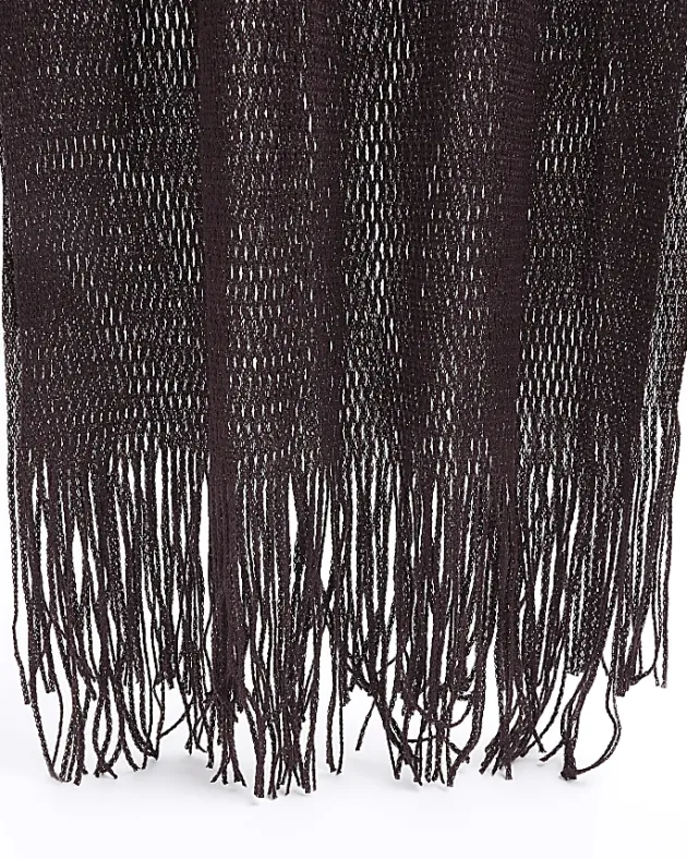 River Island Crochet Glitter Scarf< Accessories