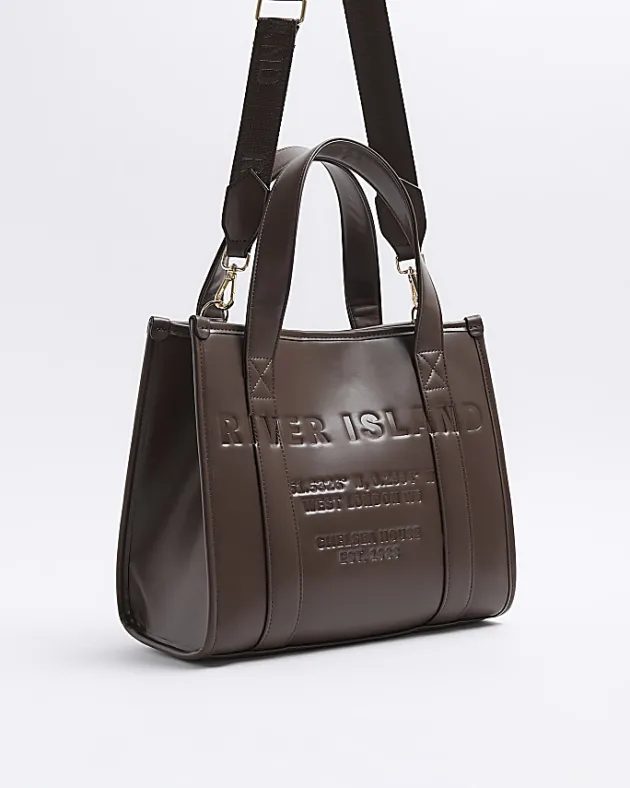 River Island embossed cross body tote bag< Bags, Purses & Luggage