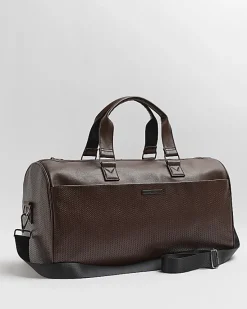 River Island faux leather Weave Holdall< Bags