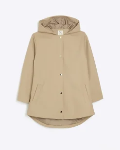 River Island Hooded Rain Coat< Coats & Jackets