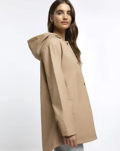 River Island Hooded Rain Coat< Coats & Jackets