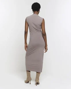 River Island knot detail bodycon midi dress< Dresses