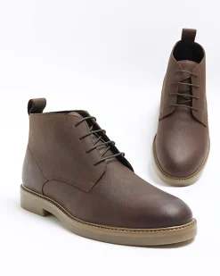 River Island lace up chukka boots< Big & Tall