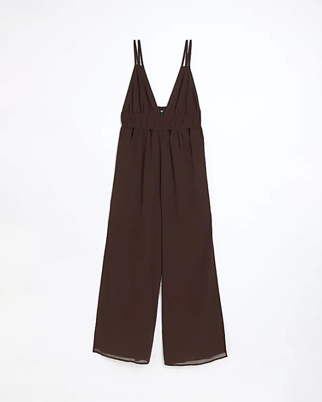 River Island Plunge Cut Out Jumpsuit< Jumpsuits & Playsuits
